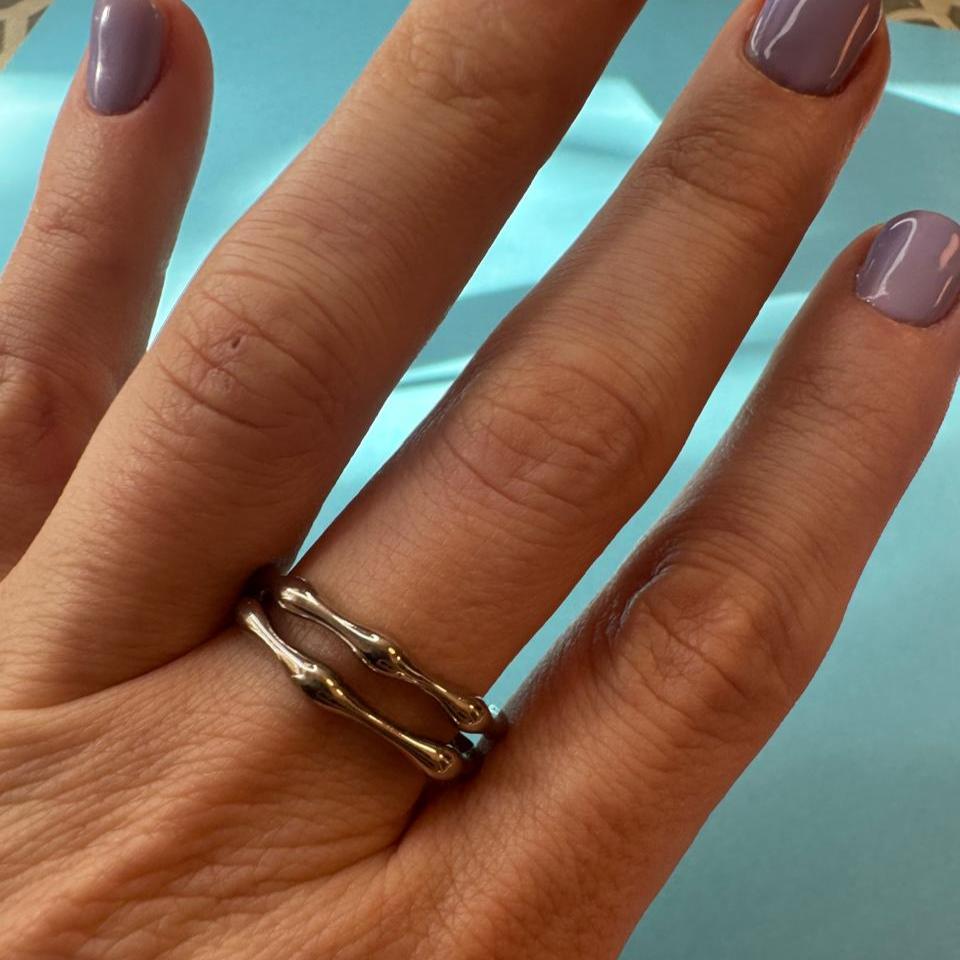 ANILLO ACERO QUIRÚRGICO PLATEADO AJUSTABLE