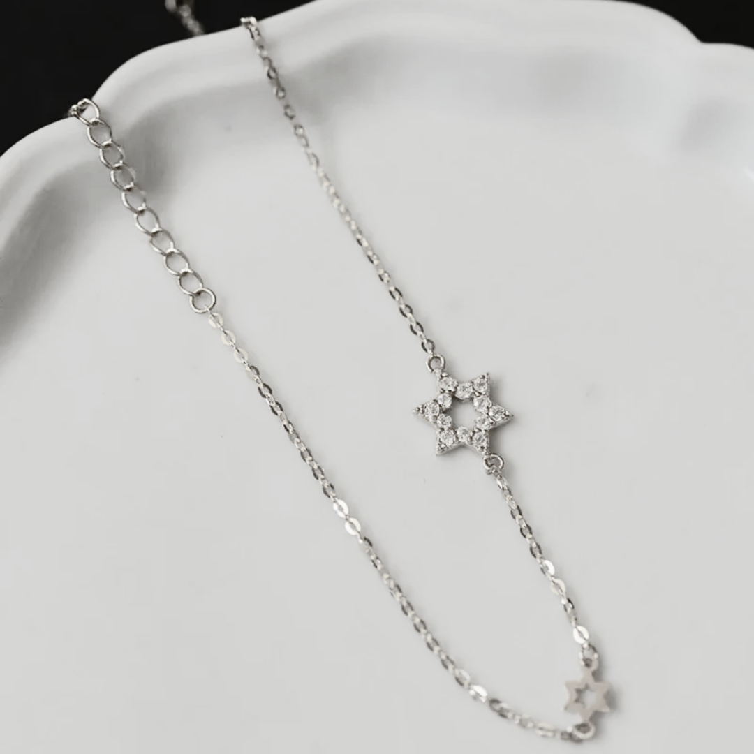 PULSERA DE PLATA ESTRELLA DE DAVID