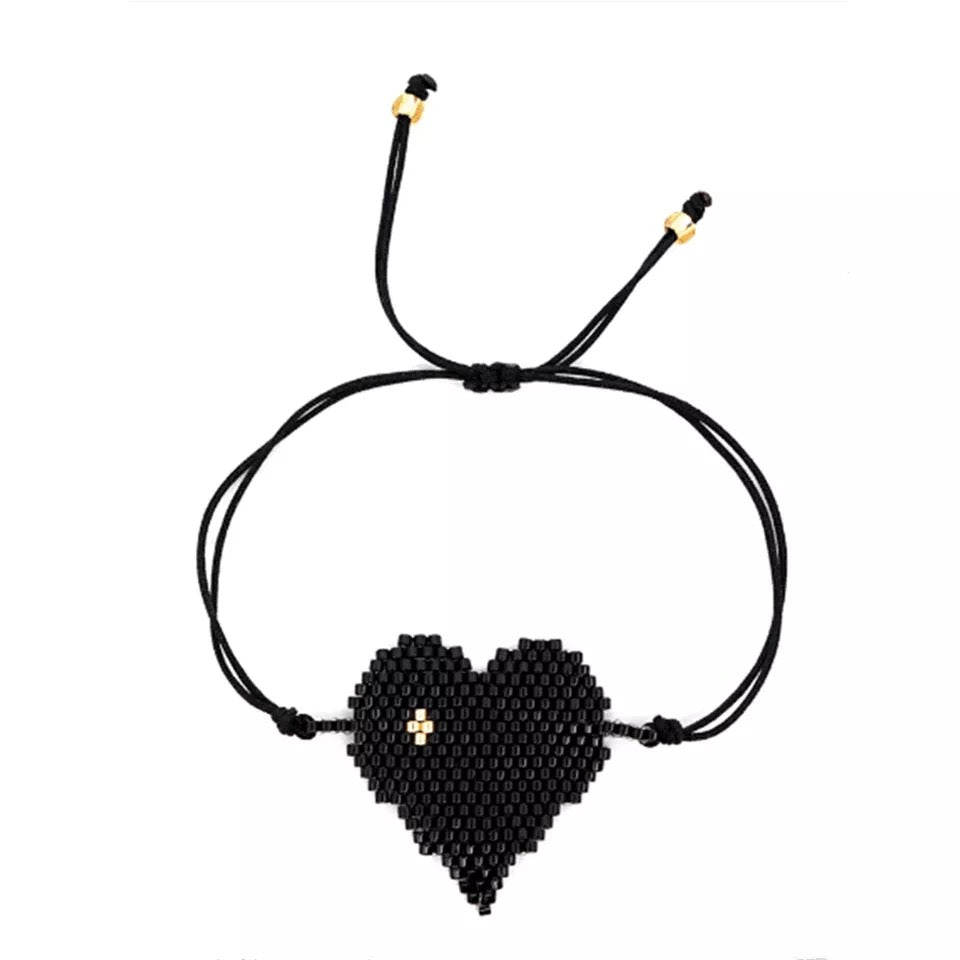 PULSERA MIYUKI CORAZON GRANDE