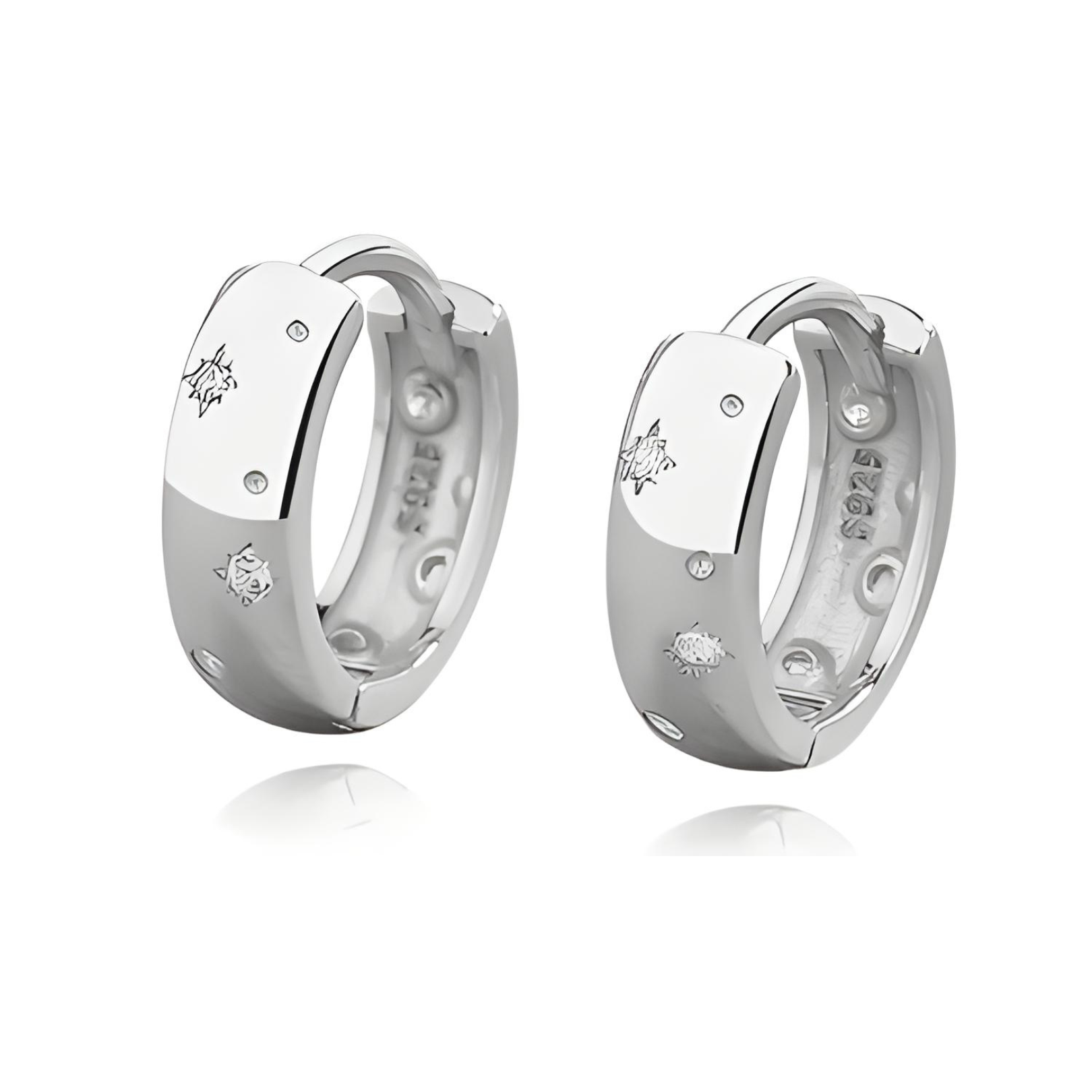 ARGOLLAS DE PLATA DESTELLOS.