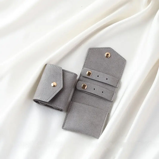 MINI JOYERO DE VIAJE GRIS.