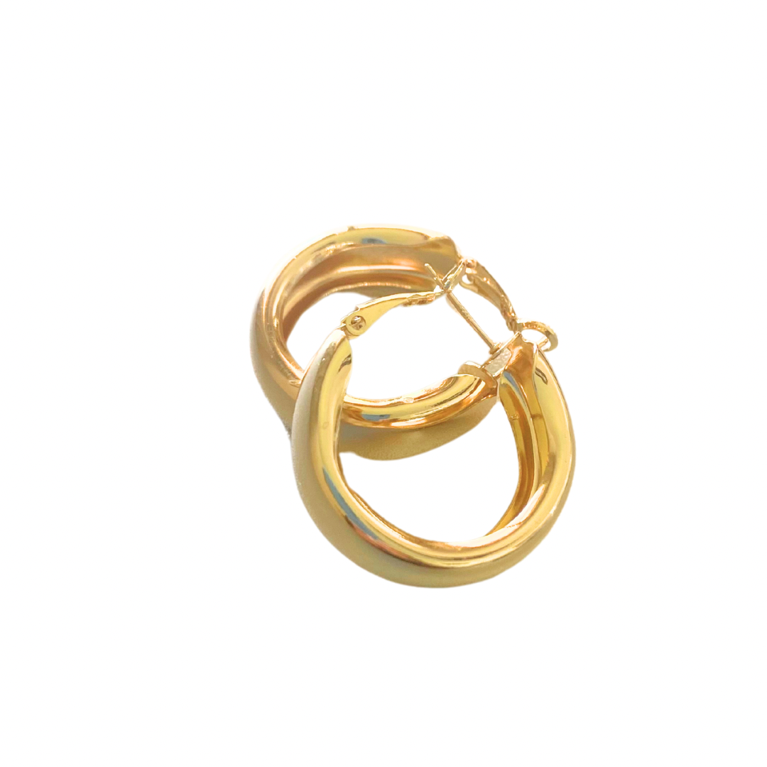 ARGOLLAS BIJOUX DORADA AHUECADA