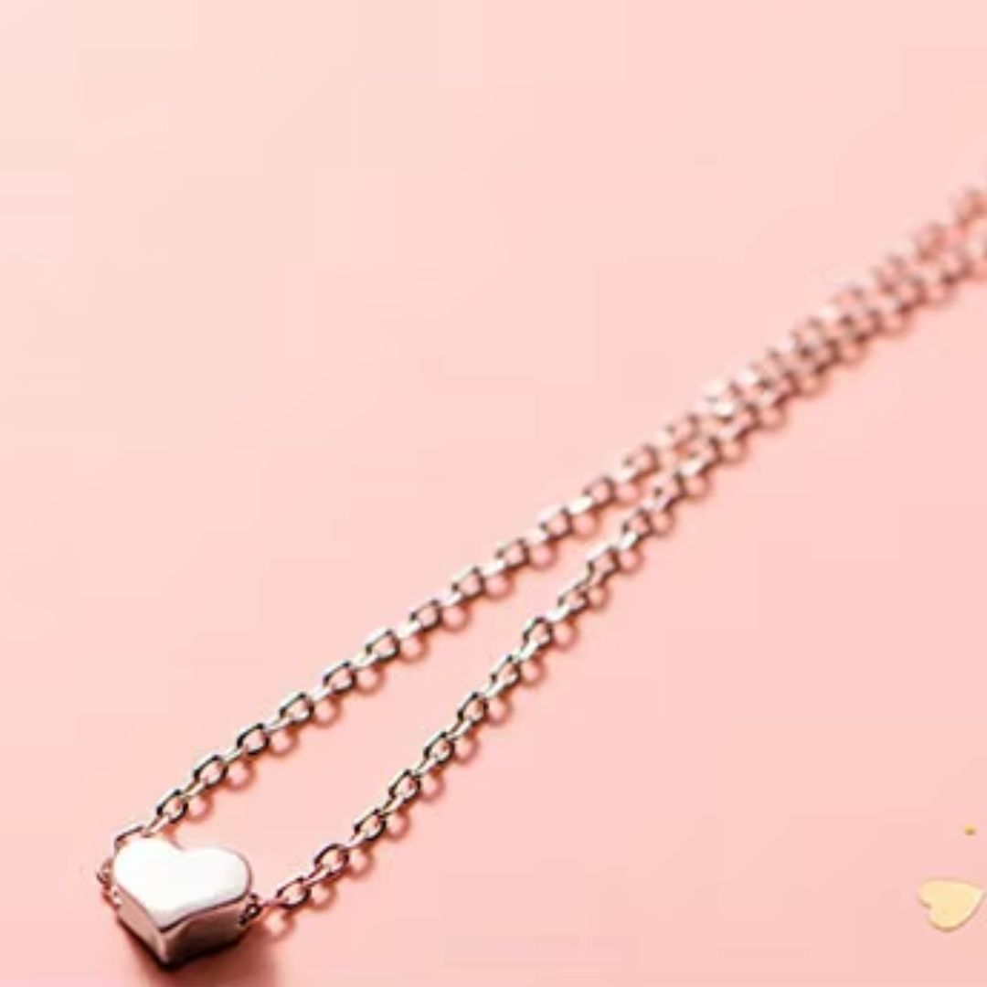COLLAR DE PLATA MINI HEART