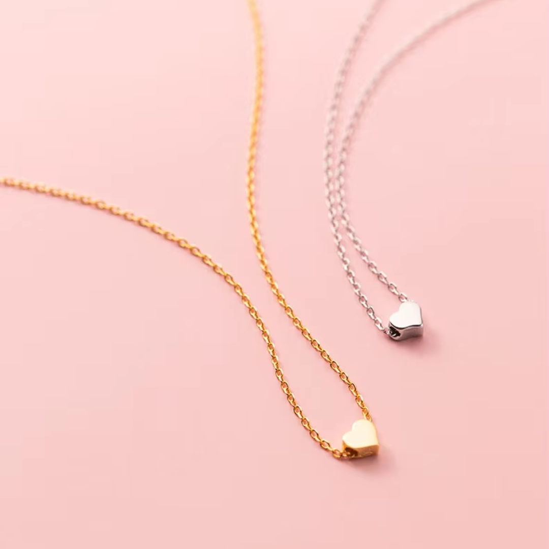 COLLAR DE PLATA MINI HEART