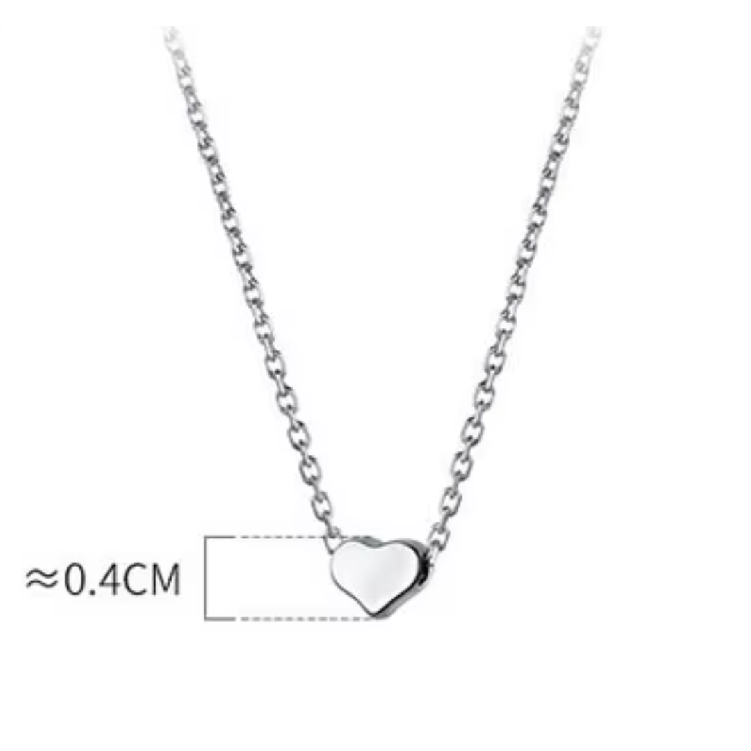 COLLAR DE PLATA MINI HEART