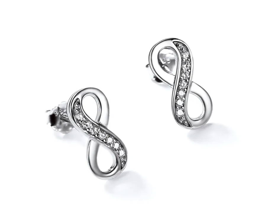 AROS DE PLATA CIRCÓN INFINITO DOBLE