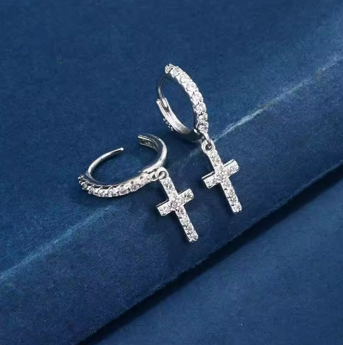 ARGOLLA DE PLATA CRUZ COLGANTE