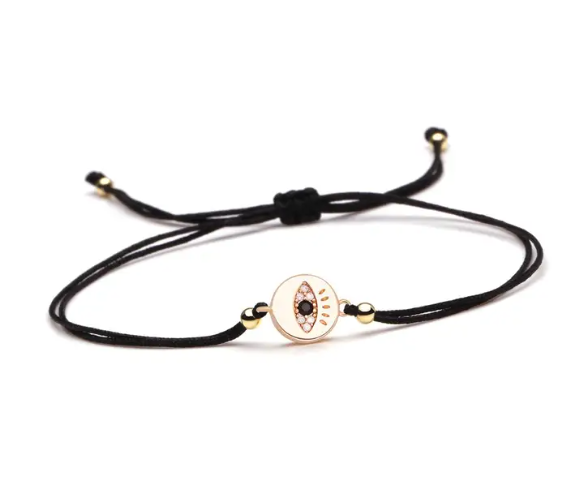 PULSERA BIJOUX OJO CIRCULAR NEGRO