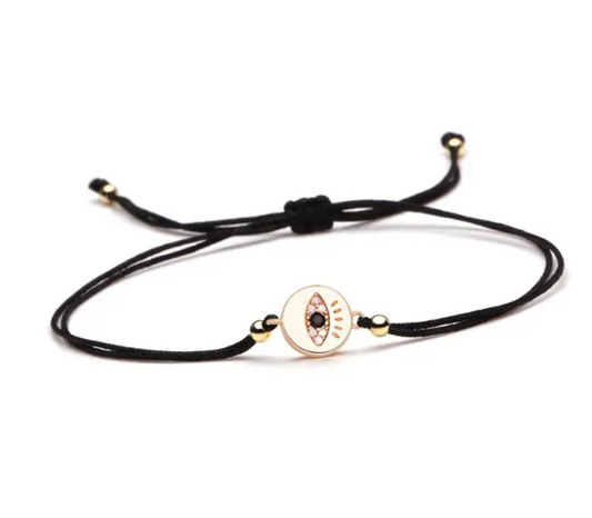 PULSERA BIJOUX OJO CIRCULAR NEGRO