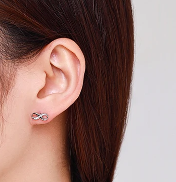 AROS DE PLATA CIRCÓN INFINITO DOBLE