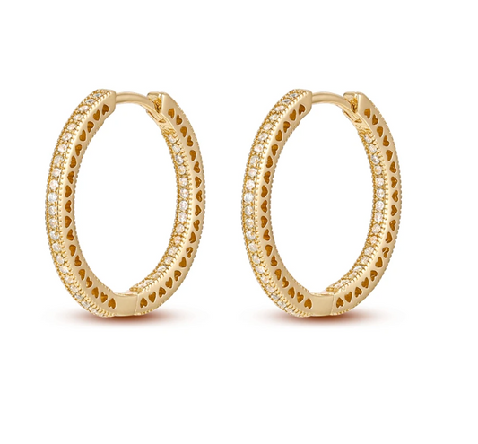 ARGOLLAS DE PLATA BAÑADAS EN ORO MAXI