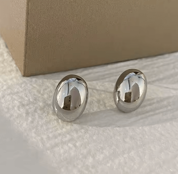 AROS PLATEADO DE ACERO GOTAS MEDIANAS.