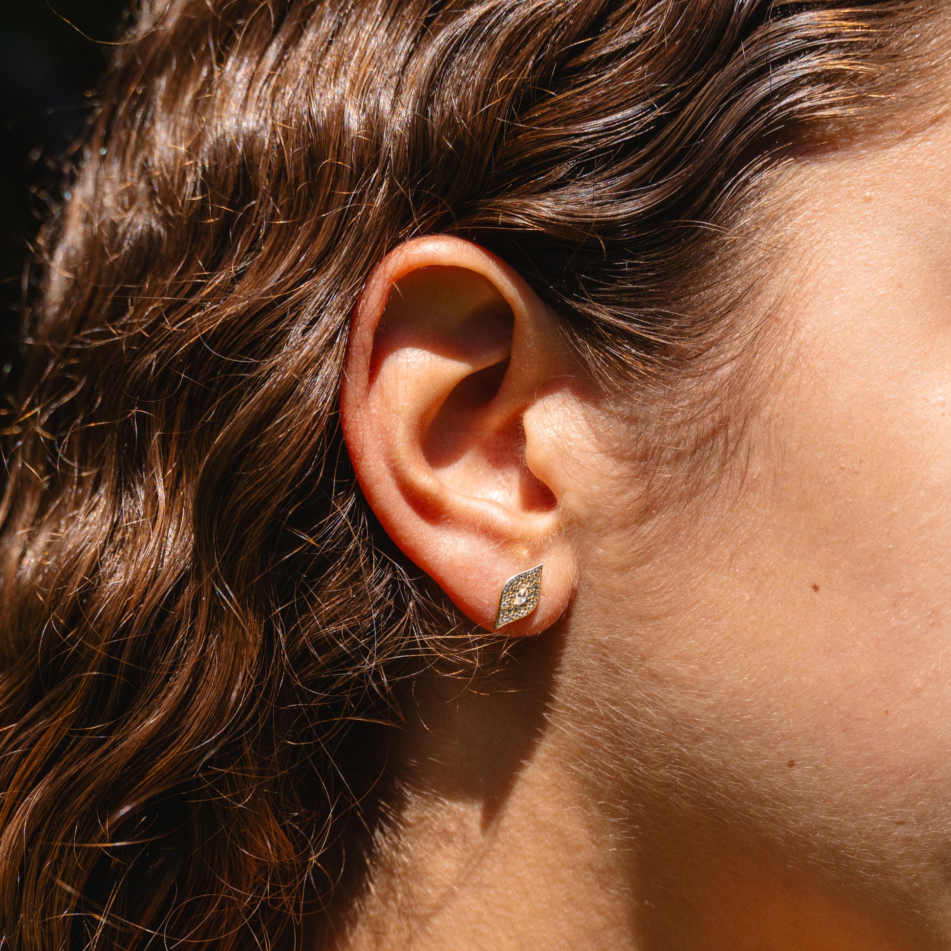 AROS DE PLATA 925 OJO TURCO BRILLANTE.