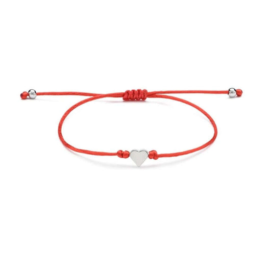 PULSERA BIJOUX CORAZON PLATEADO.