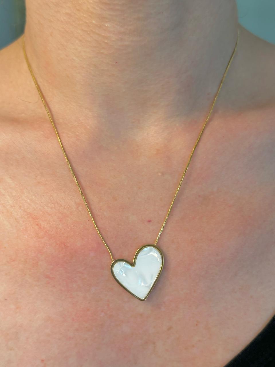 COLLAR BIJOUX CORAZON COLOR