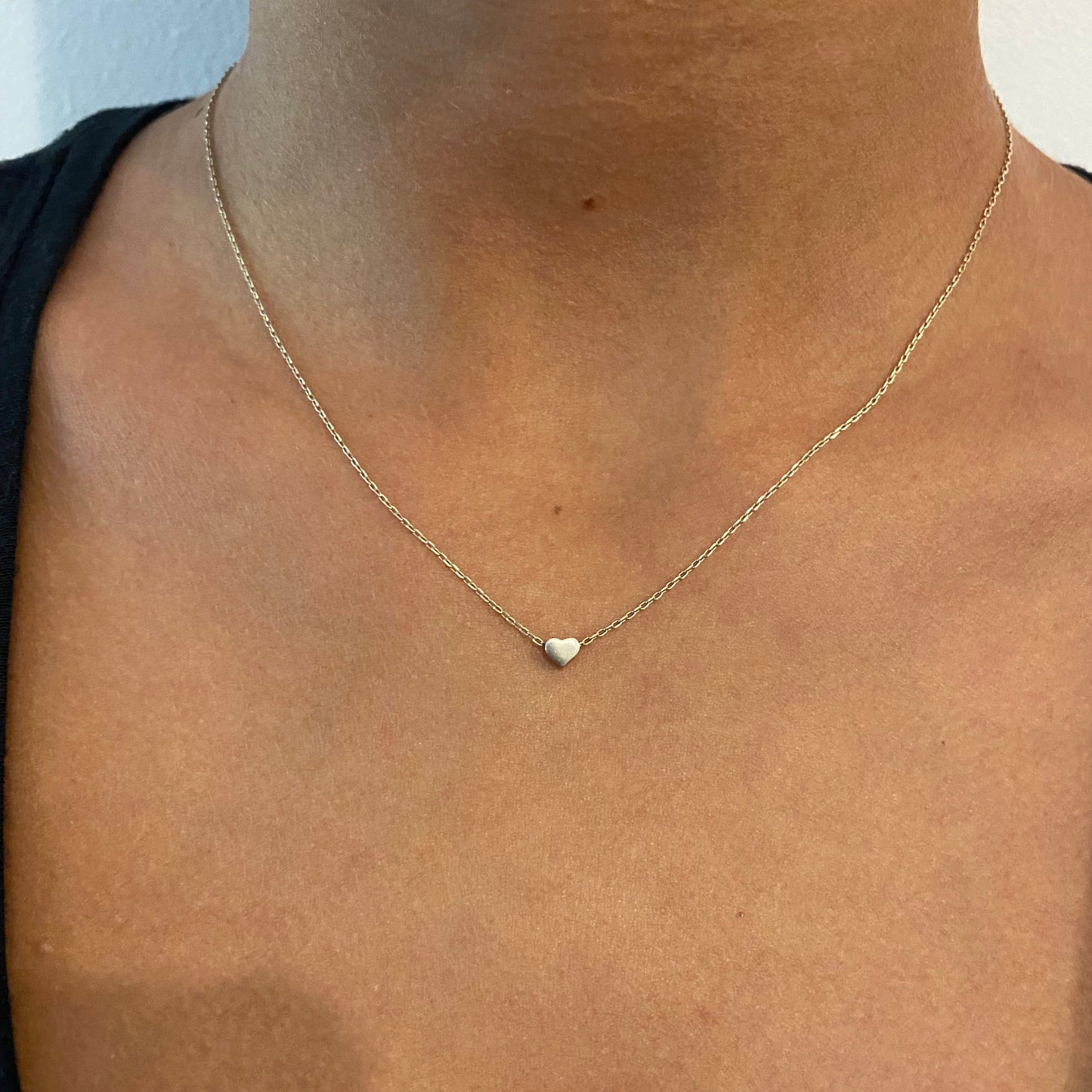 COLLAR DE PLATA MINI HEART