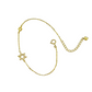 PULSERA DE PLATA BAÑADA EN ORO ESTRELLA DE DAVID