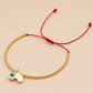 PULSERA MIYUKI DORADA OJO Y MANO