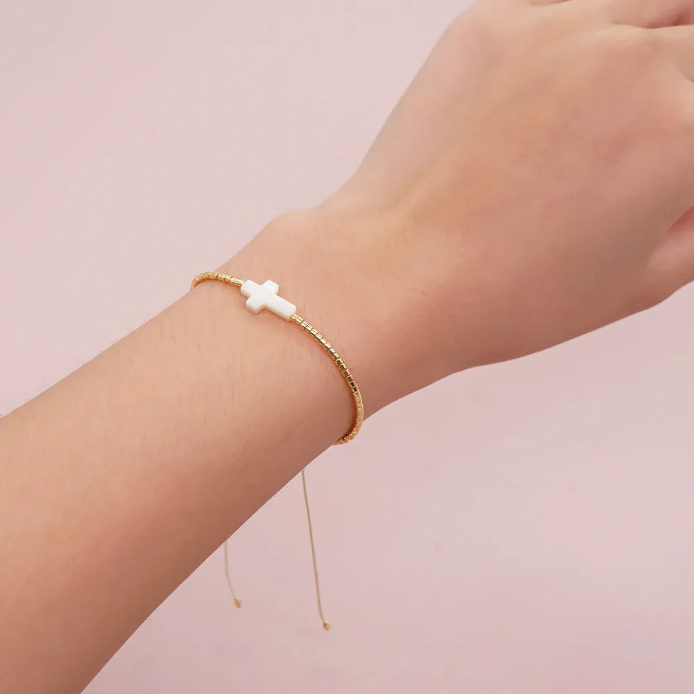 PULSERA BIJOUX MIYUKI CRUZ DE NACAR