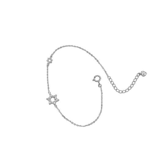 PULSERA DE PLATA ESTRELLA DE DAVID