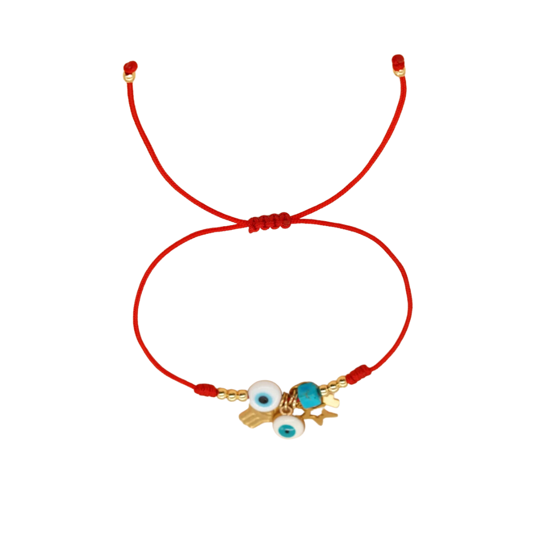 PULSERA BIJOUX ROJA DOS OJOS